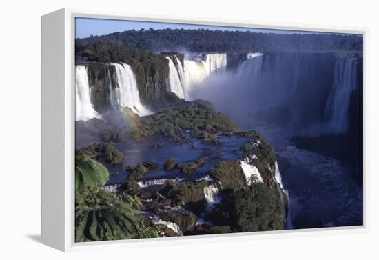 Iquassu (Iguacu) Falls on Brazil-Argentina Border, Once known as Santa Maria Falls-Paul Schutzer-Framed Premier Image Canvas