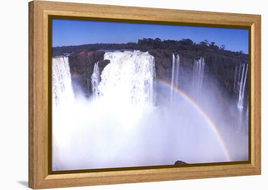 Iquassu (Iguacu) Falls on Brazil-Argentina Border, Once known as Santa Maria Falls-Paul Schutzer-Framed Premier Image Canvas