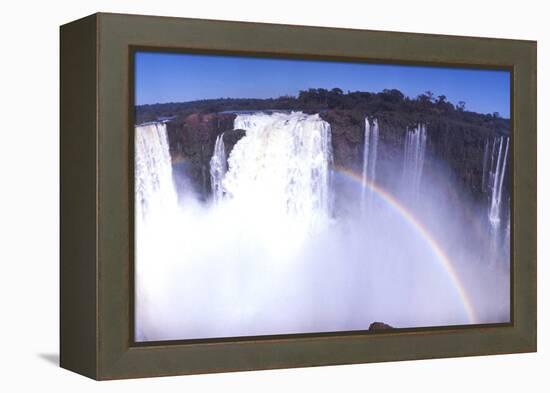 Iquassu (Iguacu) Falls on Brazil-Argentina Border, Once known as Santa Maria Falls-Paul Schutzer-Framed Premier Image Canvas