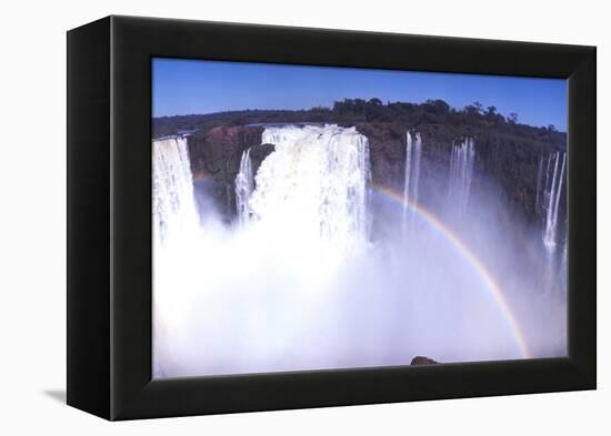 Iquassu (Iguacu) Falls on Brazil-Argentina Border, Once known as Santa Maria Falls-Paul Schutzer-Framed Premier Image Canvas