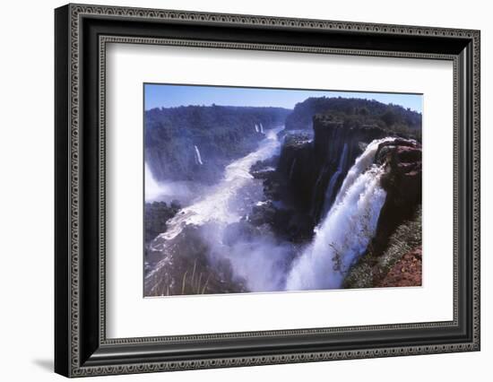 Iquassu (Iguacu) Falls on Brazil-Argentina Border, Once known as Santa Maria Falls-Paul Schutzer-Framed Photographic Print