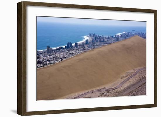 Iquique Town and Beach, Atacama Desert, Chile-Peter Groenendijk-Framed Photographic Print