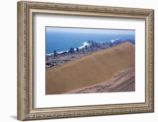 Iquique Town and Beach, Atacama Desert, Chile-Peter Groenendijk-Framed Photographic Print