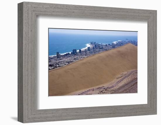 Iquique Town and Beach, Atacama Desert, Chile-Peter Groenendijk-Framed Photographic Print