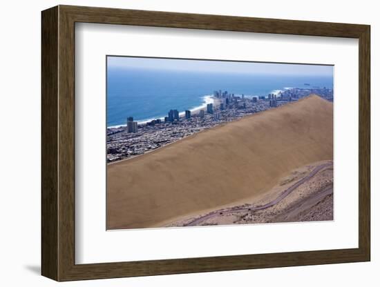 Iquique Town and Beach, Atacama Desert, Chile-Peter Groenendijk-Framed Photographic Print