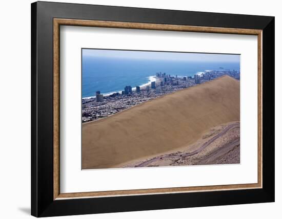 Iquique Town and Beach, Atacama Desert, Chile-Peter Groenendijk-Framed Photographic Print