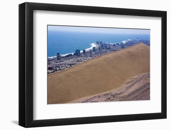 Iquique Town and Beach, Atacama Desert, Chile-Peter Groenendijk-Framed Photographic Print