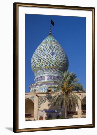 Iran, Central Iran, Shiraz, Imamzadeh-ye Ali Ebn-e Hamze, 19th century tomb of Emir Ali, dome-Walter Bibikw-Framed Photographic Print