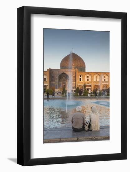 Iran, Esfahan, Naqsh-E Jahan Imam Square, Fountains-Walter Bibikow-Framed Photographic Print