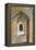 Iran, Esfahan, Naqsh-E Jahan Imam Square, Royal Mosque, Interior Mosaic-Walter Bibikow-Framed Premier Image Canvas