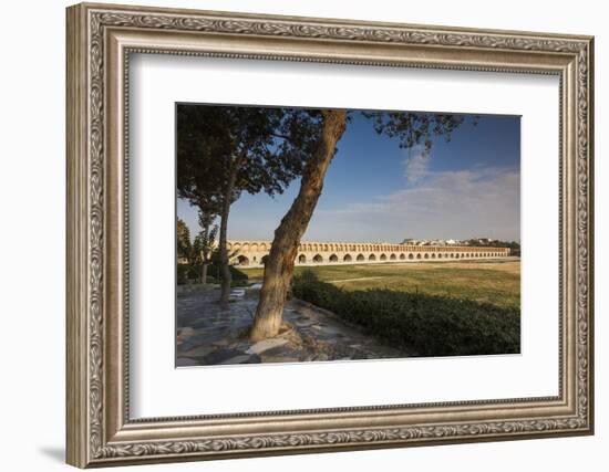 Iran, Esfahan, Si-O-Seh Bridge, Dawn-Walter Bibikow-Framed Photographic Print