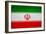 Iran Flag Design with Wood Patterning - Flags of the World Series-Philippe Hugonnard-Framed Art Print