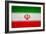 Iran Flag Design with Wood Patterning - Flags of the World Series-Philippe Hugonnard-Framed Art Print