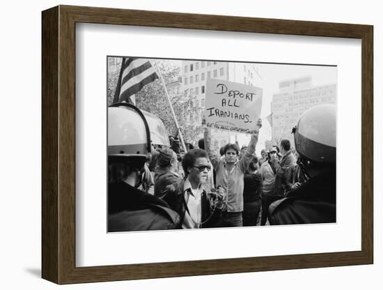 Iran Hostage Crisis student demonstration, Washington, D.C., 1979-Marion S. Trikosko-Framed Photographic Print