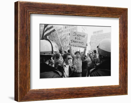 Iran Hostage Crisis student demonstration, Washington, D.C., 1979-Marion S. Trikosko-Framed Photographic Print