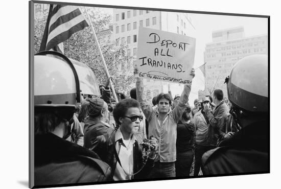 Iran Hostage Crisis student demonstration, Washington, D.C., 1979-Marion S. Trikosko-Mounted Photographic Print