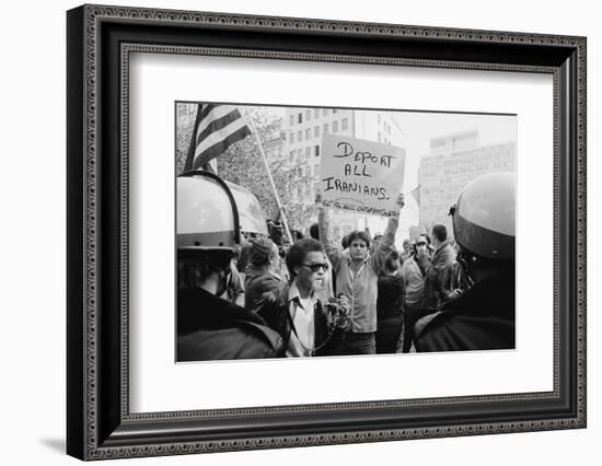 Iran Hostage Crisis student demonstration, Washington, D.C., 1979-Marion S. Trikosko-Framed Photographic Print