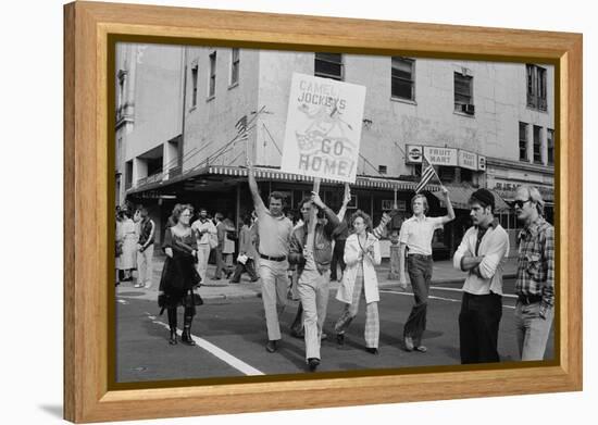 Iran Hostage Crisis student demonstration, Washington, D.C., 1979-Marion S. Trikosko-Framed Premier Image Canvas