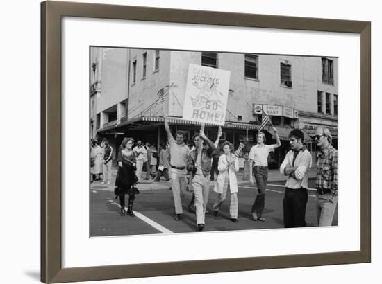 Iran Hostage Crisis student demonstration, Washington, D.C., 1979-Marion S. Trikosko-Framed Photographic Print