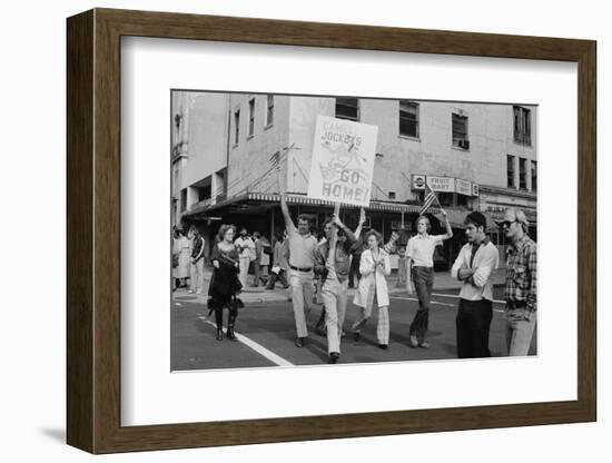 Iran Hostage Crisis student demonstration, Washington, D.C., 1979-Marion S. Trikosko-Framed Photographic Print