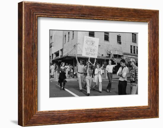 Iran Hostage Crisis student demonstration, Washington, D.C., 1979-Marion S. Trikosko-Framed Photographic Print