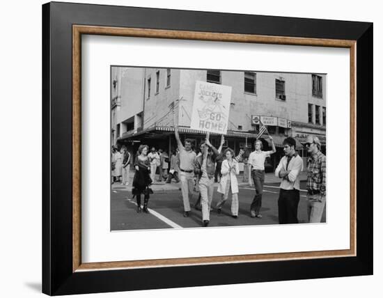 Iran Hostage Crisis student demonstration, Washington, D.C., 1979-Marion S. Trikosko-Framed Photographic Print