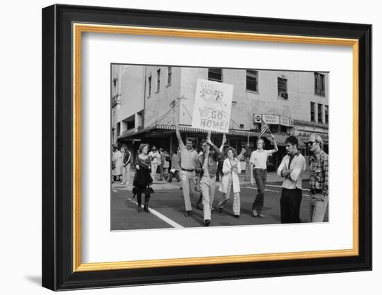 Iran Hostage Crisis student demonstration, Washington, D.C., 1979-Marion S. Trikosko-Framed Photographic Print