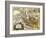 Iran - Panoramic Map-Lantern Press-Framed Art Print