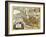 Iran - Panoramic Map-Lantern Press-Framed Art Print