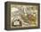 Iran - Panoramic Map-Lantern Press-Framed Stretched Canvas