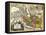 Iran - Panoramic Map-Lantern Press-Framed Stretched Canvas