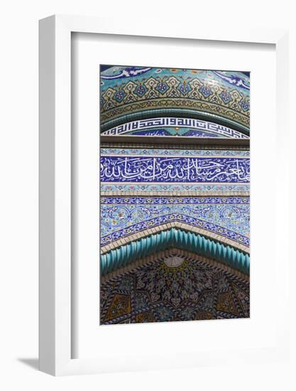 Iran, Rayen, Town Mosque-Walter Bibikow-Framed Photographic Print
