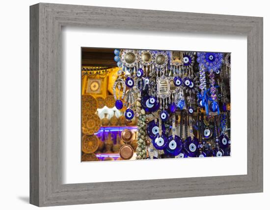 Iran, Shiraz, Bazar-E Vakil Market, Traditional Evil Eye Souvenirs-Walter Bibikow-Framed Photographic Print