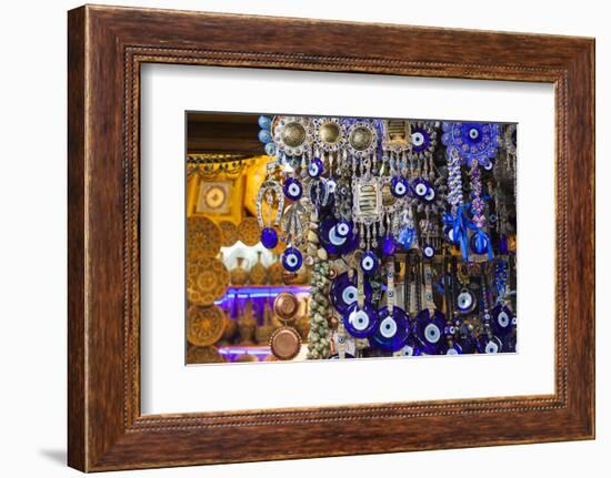 Iran, Shiraz, Bazar-E Vakil Market, Traditional Evil Eye Souvenirs-Walter Bibikow-Framed Photographic Print