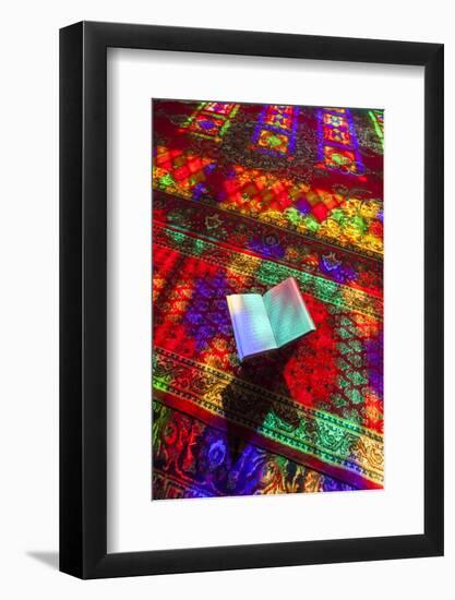 Iran, Shiraz, Nasir-Al Molk Mosque, Holy Quran-Walter Bibikow-Framed Photographic Print