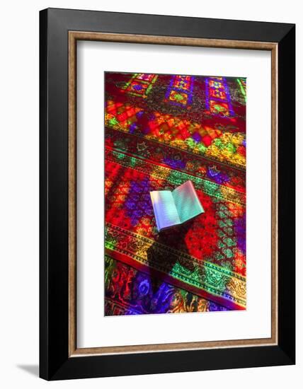 Iran, Shiraz, Nasir-Al Molk Mosque, Holy Quran-Walter Bibikow-Framed Photographic Print