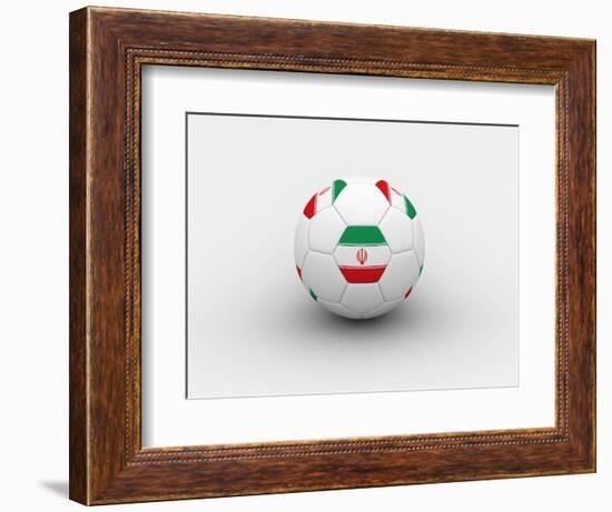 Iran Soccer Ball-dashek-Framed Premium Giclee Print