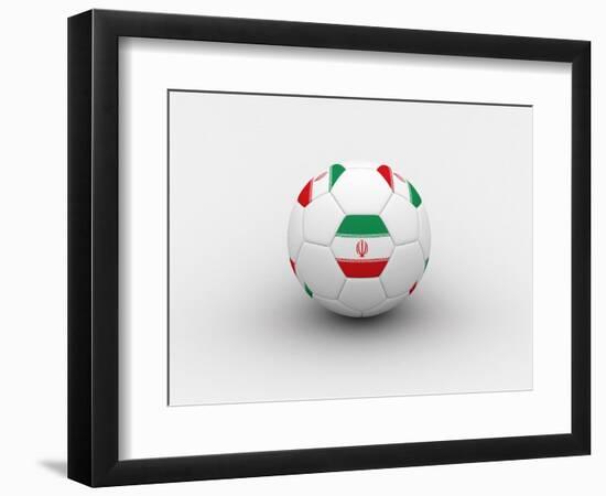 Iran Soccer Ball-dashek-Framed Premium Giclee Print