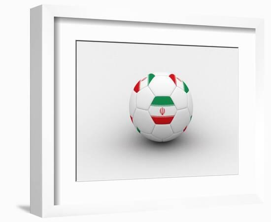 Iran Soccer Ball-dashek-Framed Premium Giclee Print