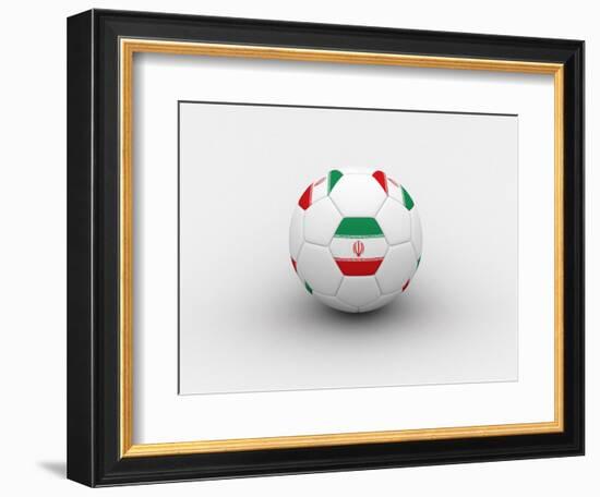 Iran Soccer Ball-dashek-Framed Premium Giclee Print