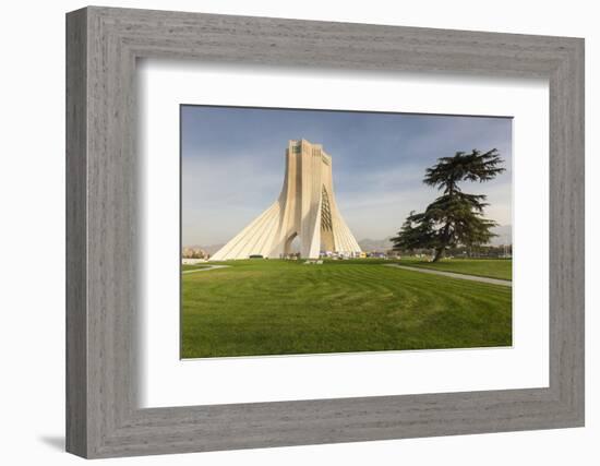 Iran, Tehran, Azadi Tower, Freedom Tower Monument-Walter Bibikow-Framed Photographic Print