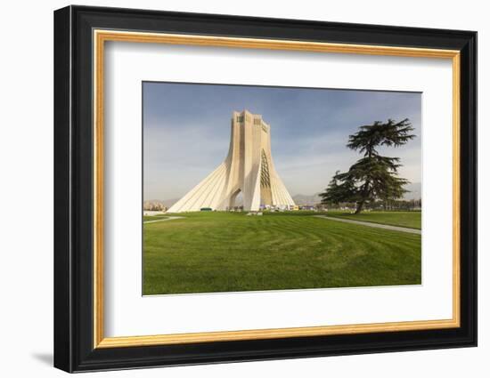 Iran, Tehran, Azadi Tower, Freedom Tower Monument-Walter Bibikow-Framed Photographic Print
