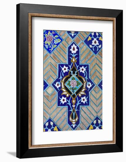 Iran, Tehran, Niyavaran Palace Complex, Palace Of The Last Shah, Tilework-Walter Bibikow-Framed Photographic Print