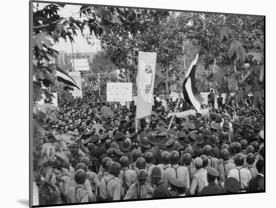 Iranian Demonstrators Protest Against the British Government in 1951-null-Mounted Photo