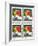 Iranian Postage Stamps Commemorating the 1988 Tragedy of Halabja-null-Framed Giclee Print