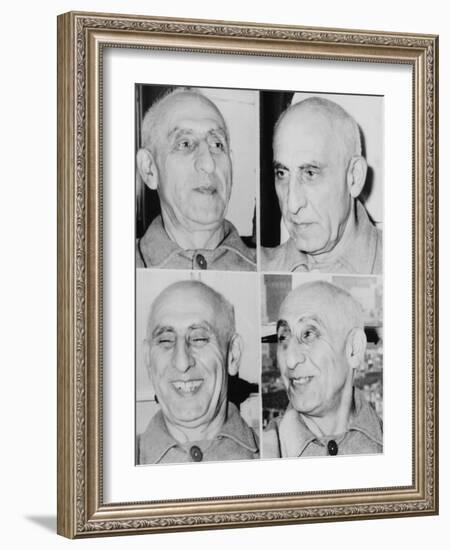 Iranian Premier Mohammed Mossadegh in August 1953-null-Framed Photo