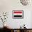 Iraq Flag Design with Wood Patterning - Flags of the World Series-Philippe Hugonnard-Framed Art Print displayed on a wall