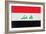 Iraq Flag Design with Wood Patterning - Flags of the World Series-Philippe Hugonnard-Framed Premium Giclee Print