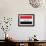 Iraq Flag Design with Wood Patterning - Flags of the World Series-Philippe Hugonnard-Framed Premium Giclee Print displayed on a wall