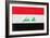 Iraq Flag Design with Wood Patterning - Flags of the World Series-Philippe Hugonnard-Framed Premium Giclee Print